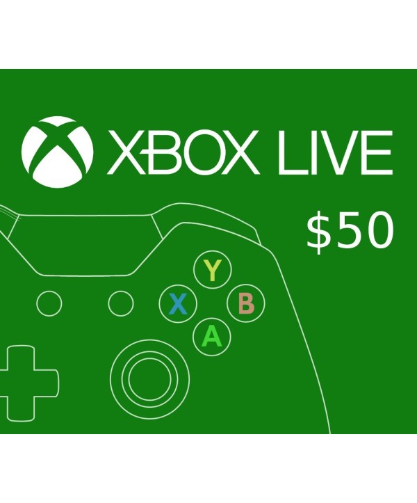 XBOX Live $50 Prepaid Card CA Xbox One Key 